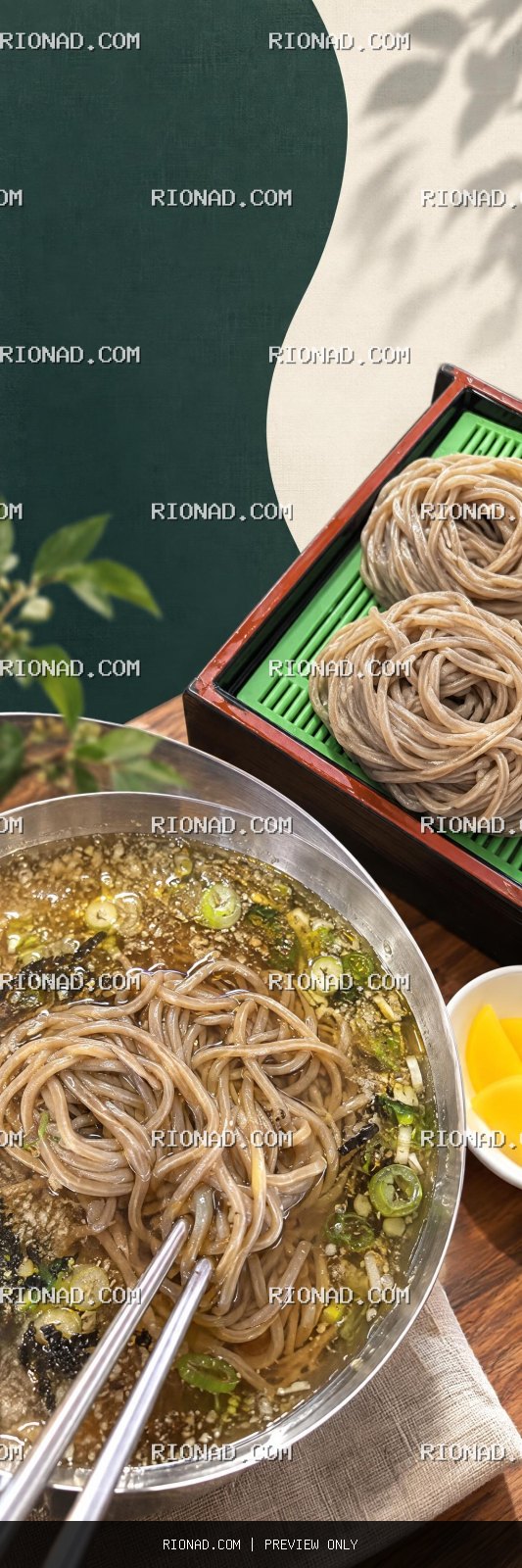 모밀 할인 이벤트 26년까지 민들어줘 AI 배너 시안