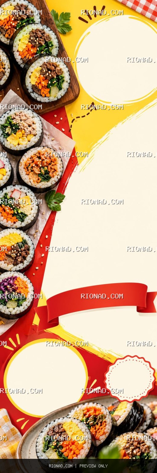 김밥집 신규 오픈 / 9월 30일까지 전 메뉴 20% 할인 / 문의 [연락처 AI 배너 배경
